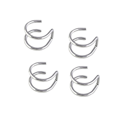 Personalized Trendy Stainless Steel Double Cartilage Geometric Ear Clip