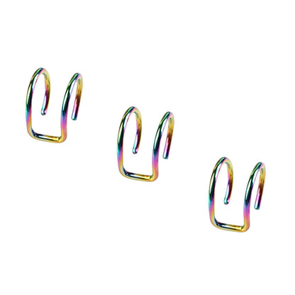 Personalized Trendy Stainless Steel Double Cartilage Geometric Ear Clip