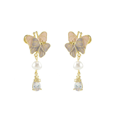 Sweet Butterfly Tassel Girly Heart Gentle Graceful Fashionable Mosquito Coil Rings