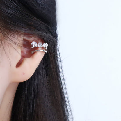 Embedded Star Without Pierced Female Temperament Personality Shining Starry Super Earrings