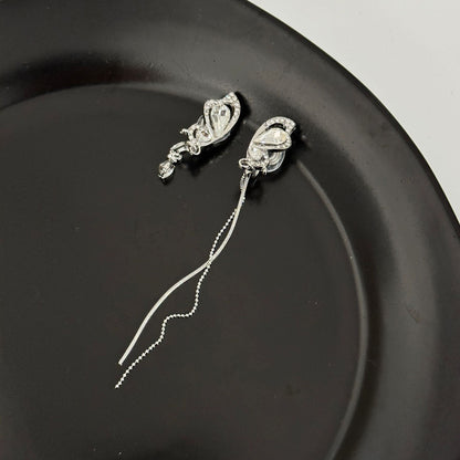 Women's Fairy Sweet Flower Earless Mosquito Coil Niche High-grade Ear Clip
