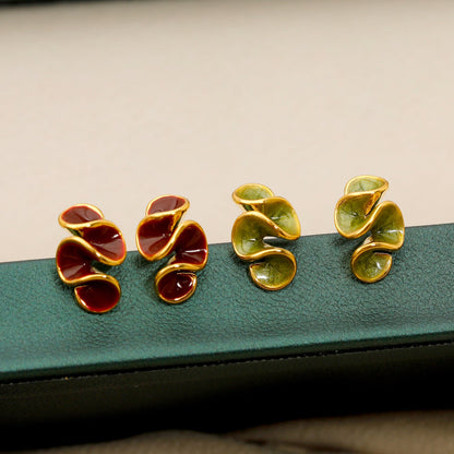 Flower Silicone Female Cute Sweet Personality Earrings