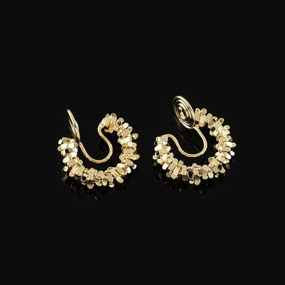 Gold Mosquito Coil High Sense Retro Easy Matching Rings