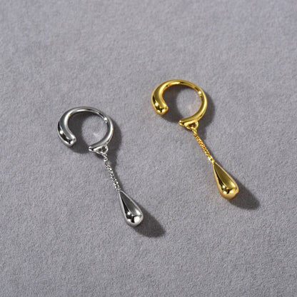 Women's Cold Style Water Drops Tassel High-grade Rings