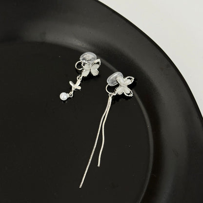 Women's Fairy Sweet Flower Earless Mosquito Coil Niche High-grade Ear Clip