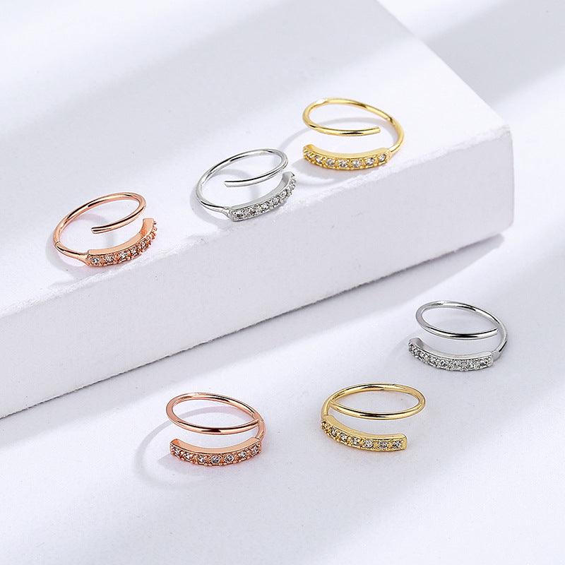 Women's Korean Trendy Simple Design Spring Ear Clip