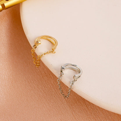 Simple Chain Single Personalized Temperamental Tassels No Pierced Fairy Ear Clip