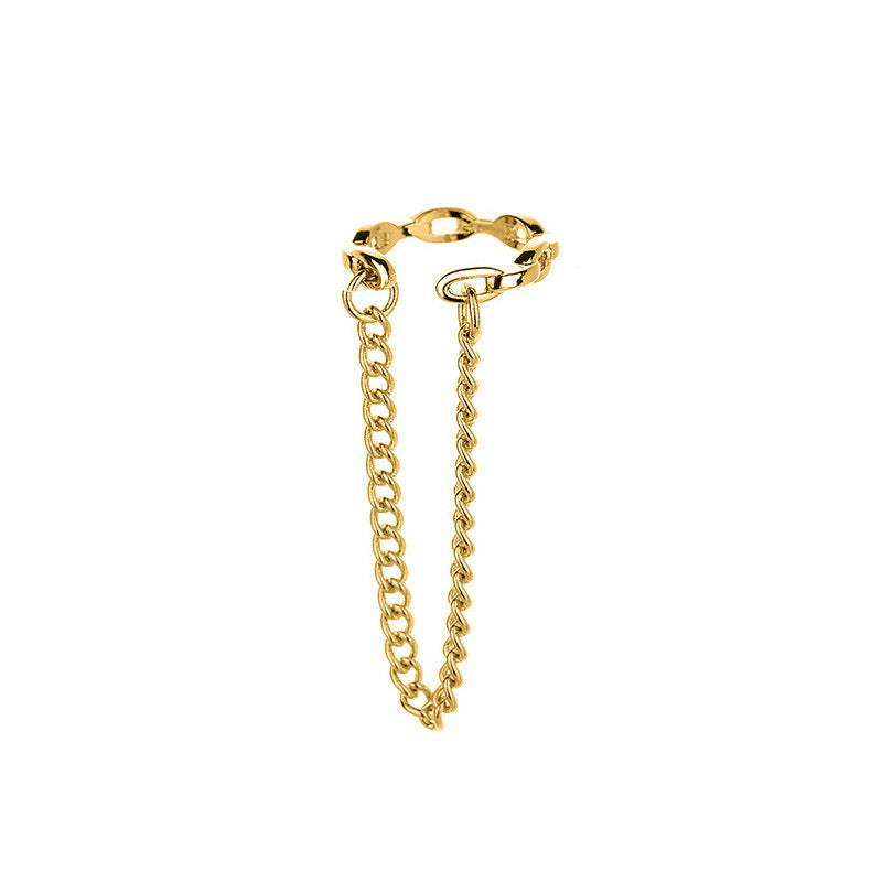 Simple Chain Single Personalized Temperamental Tassels No Pierced Fairy Ear Clip