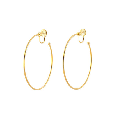 Exaggerated Large Hoop Sier Needle Personalized Classic Rotation Mosquito Ear Clip