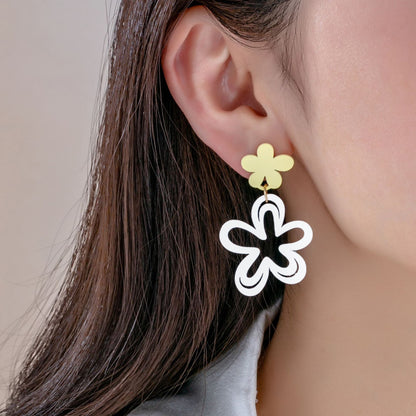 Dopamine Yellow Flower Sweet Beautiful Summer Ear Clip
