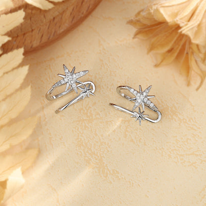 Eight Awn Star Asymmetric Rice Korean Style Hot Personality Fashion Ear Clip