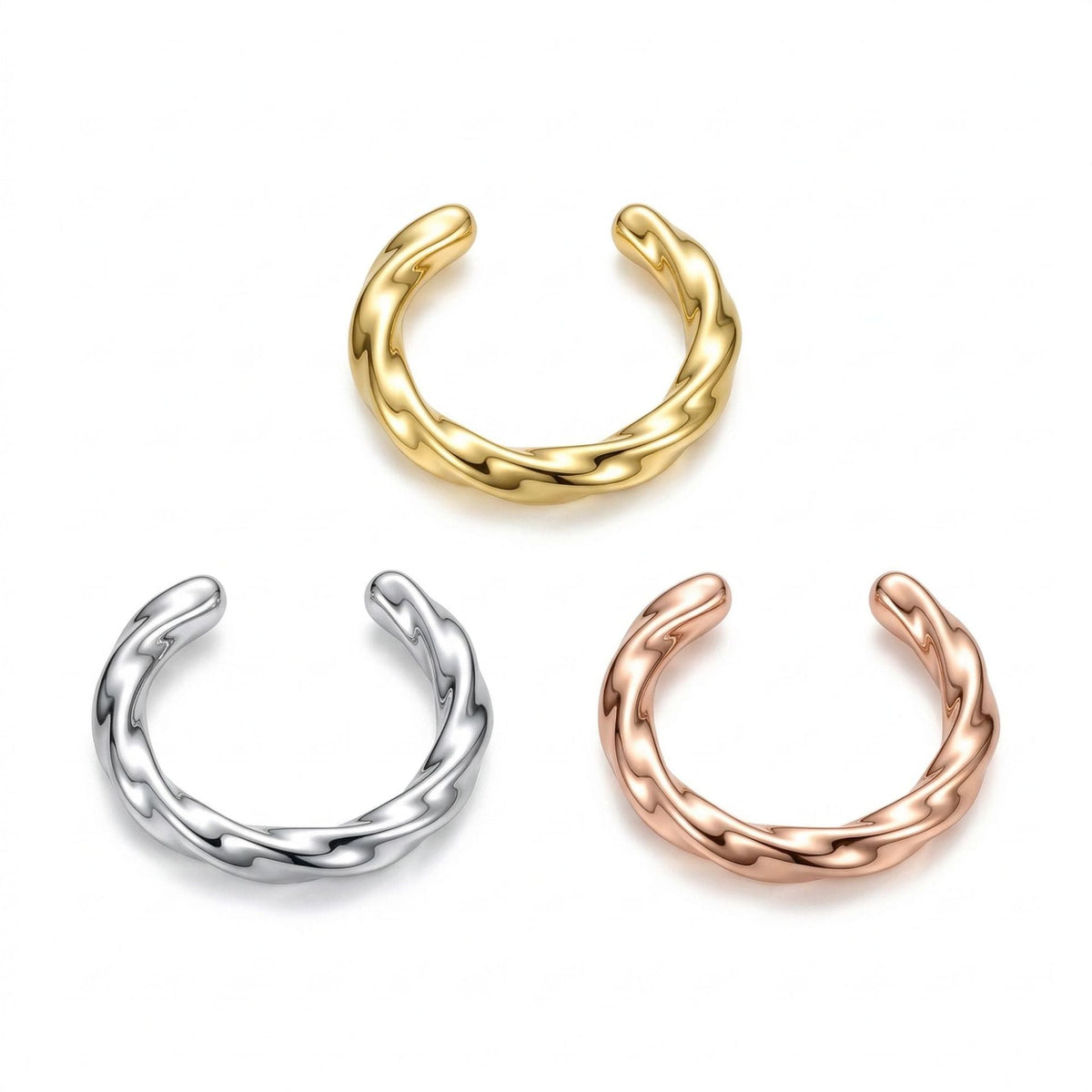 Copper Light Luxury Personality Unique Irregular Ear Clip