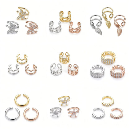 Copper Light Luxury Personality Unique Irregular Ear Clip