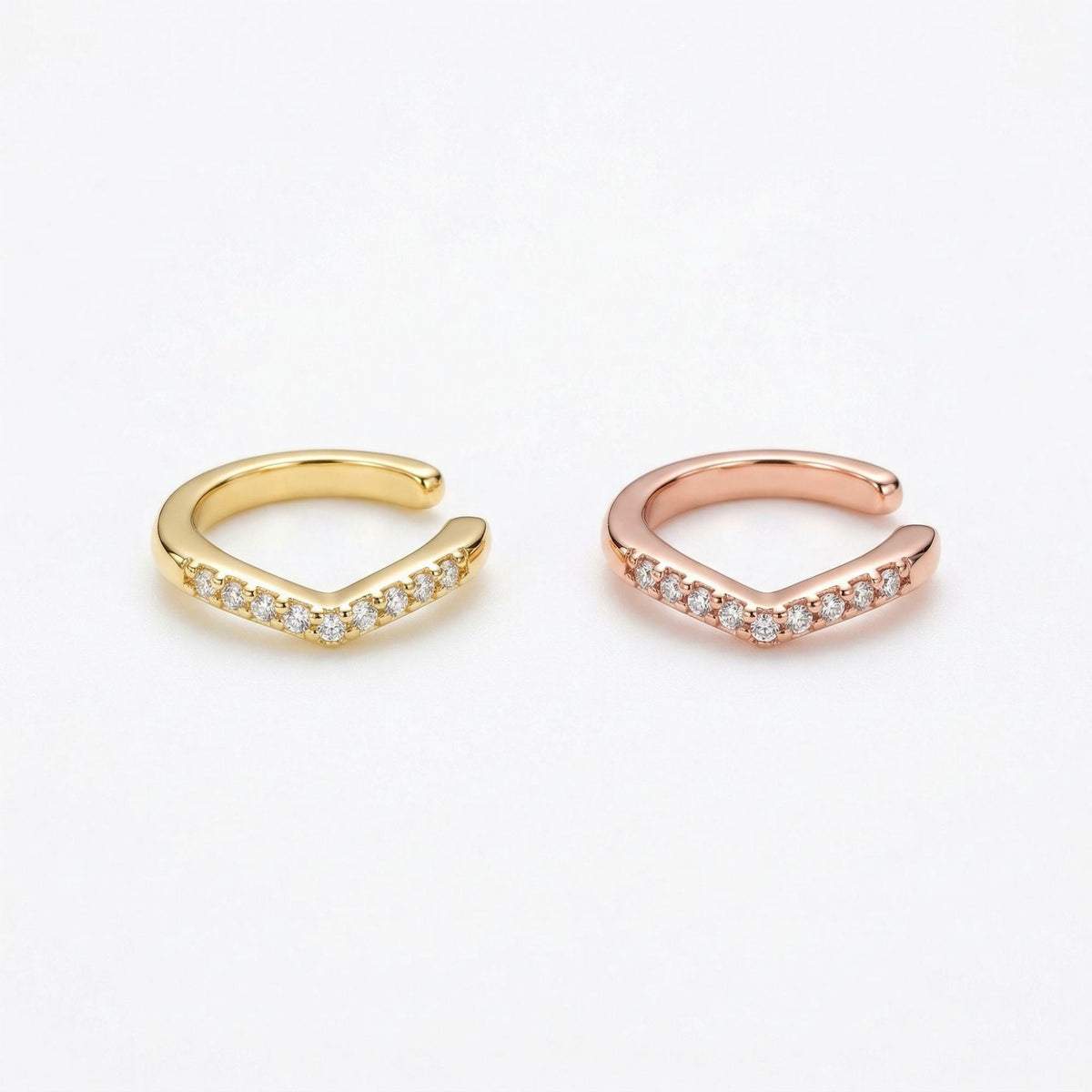 Copper Light Luxury Personality Unique Irregular Ear Clip