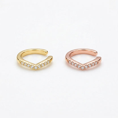 Copper Light Luxury Personality Unique Irregular Ear Clip