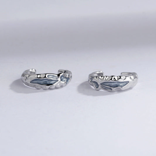 Women's & Men's Haze Blue For Affordable Luxury Fashion Simple Geometric Ear Clip