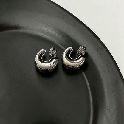Women's Fairy Sweet Flower Earless Mosquito Coil Niche High-grade Ear Clip