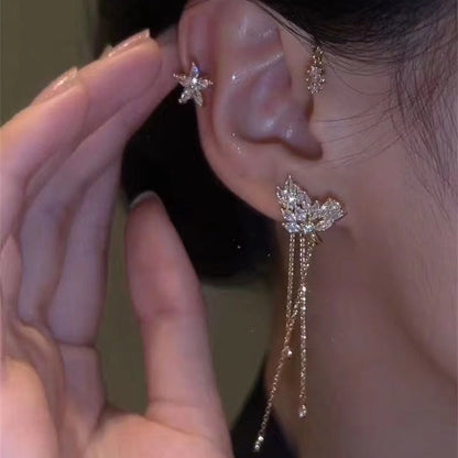 Women's Double Pad Pearl High-grade Big Elegant Ear Clip