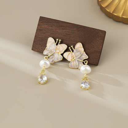 Sweet Butterfly Tassel Girly Heart Gentle Graceful Fashionable Mosquito Coil Rings