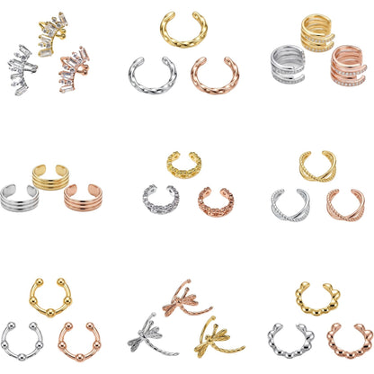 Copper Light Luxury Personality Unique Irregular Ear Clip