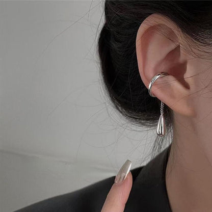 Women's Cold Style Water Drops Tassel High-grade Rings
