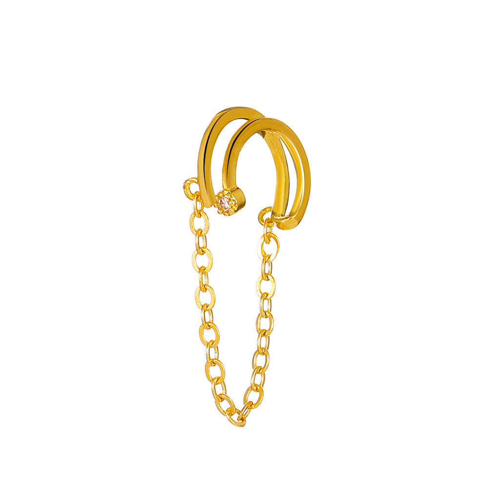 Simple Chain Single Personalized Temperamental Tassels No Pierced Fairy Ear Clip