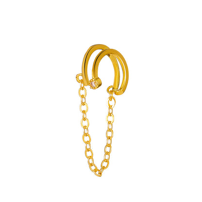 Simple Chain Single Personalized Temperamental Tassels No Pierced Fairy Ear Clip
