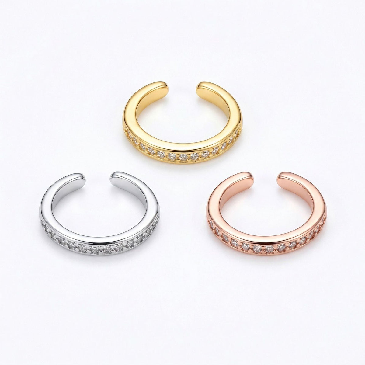 Copper Light Luxury Personality Unique Irregular Ear Clip