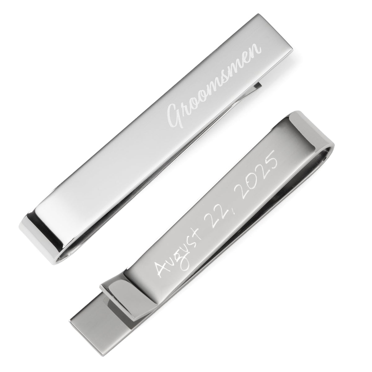 Wedding Title Engravable Tie Bar