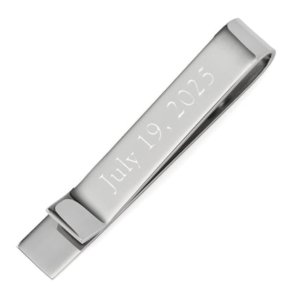 Wedding Title Engravable Tie Bar