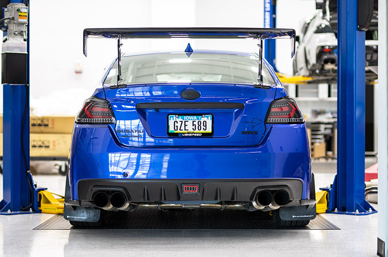OLM Evolution Tail Lights (Clear Lens, Black Base, Red Bar) - 2015-2021 WRX / STI
