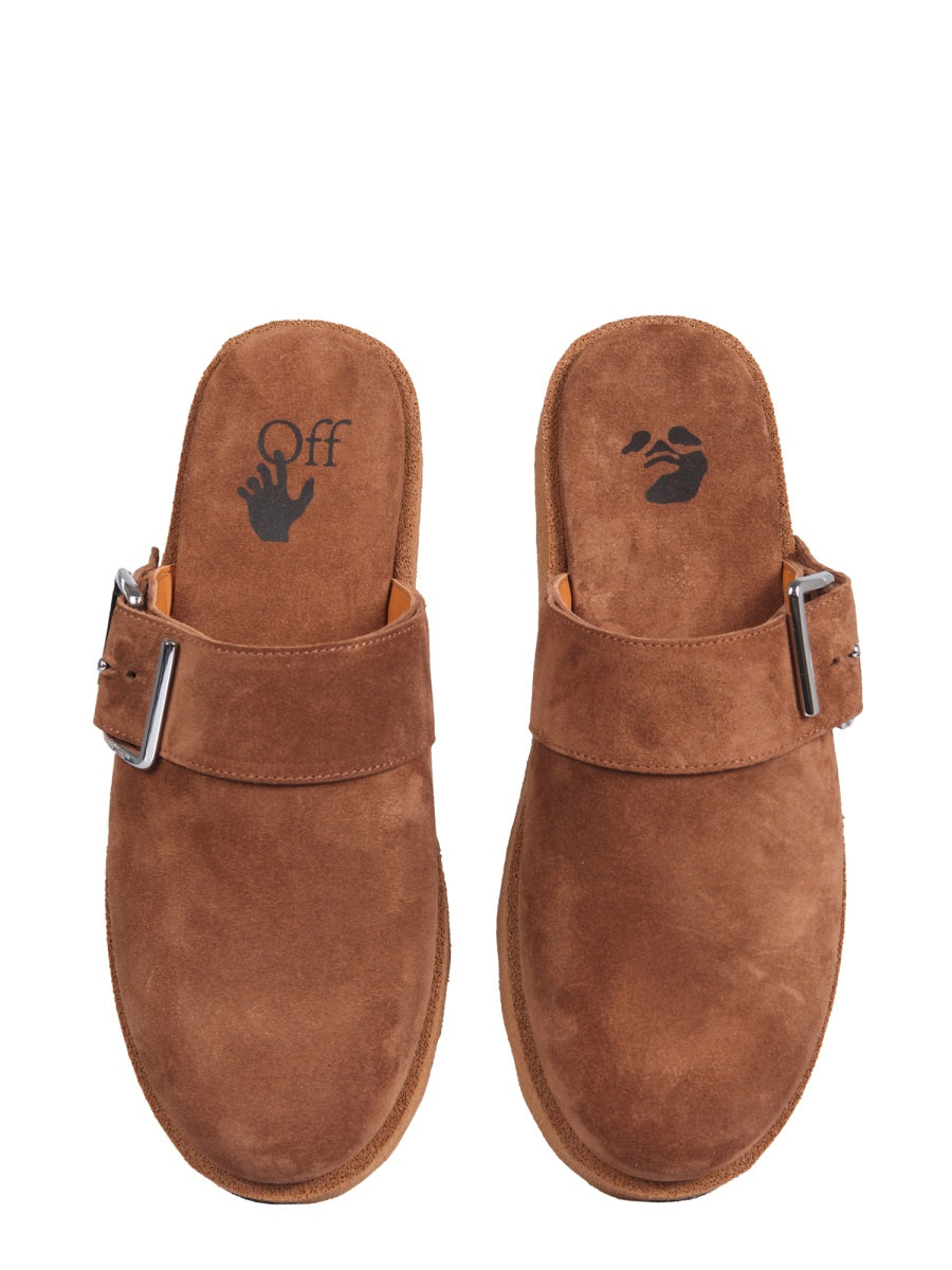 OFF-WHITE Comfort Slippers with Rubber Sole - 3 cm Height