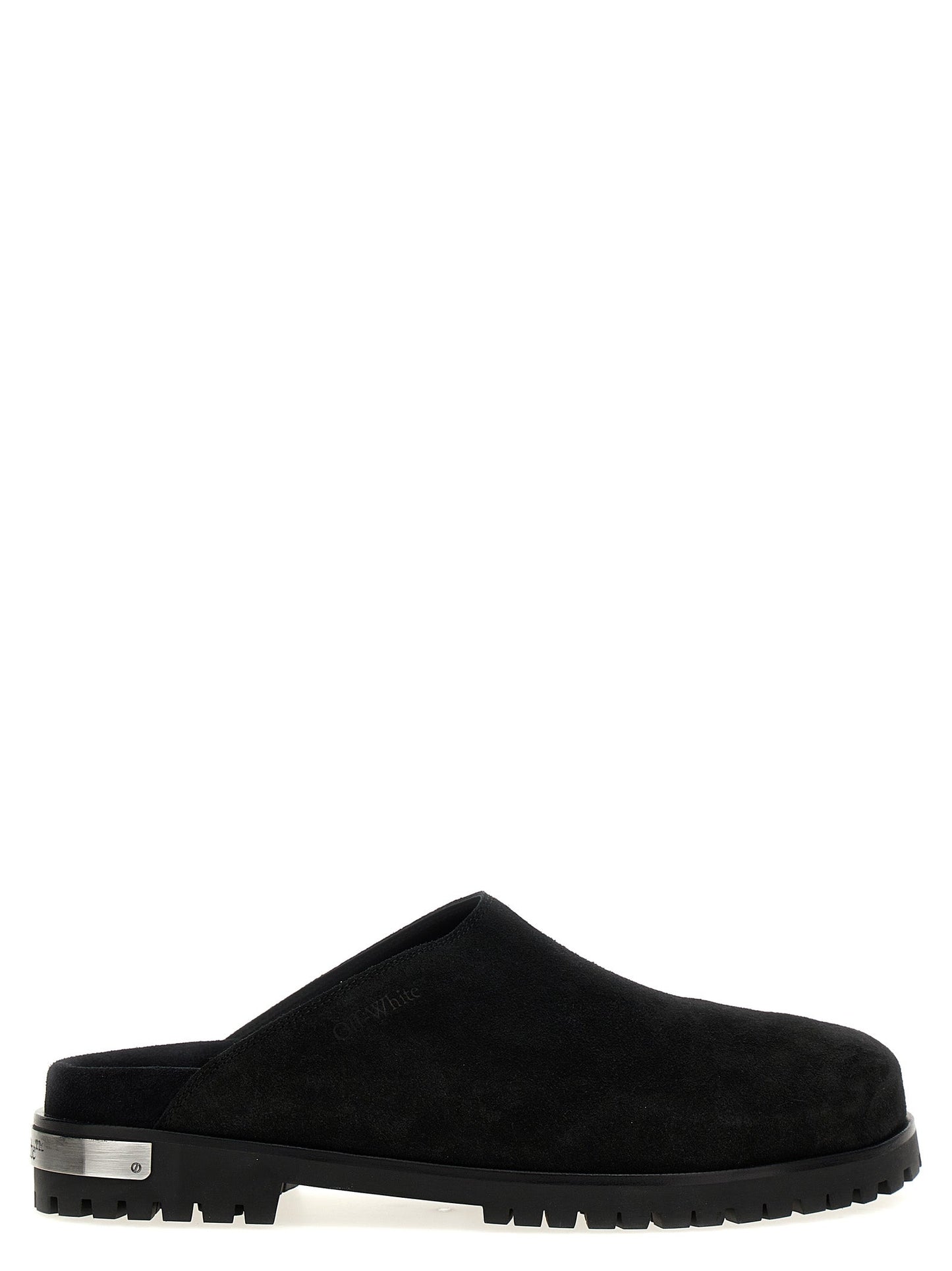 Off White 'Metal Logo' Clogs