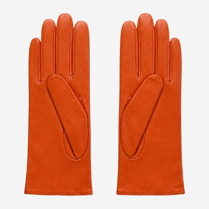 P2666 (orange) – Women’s unlined Italian lambskin leather dress gloves — photo 2 of 10