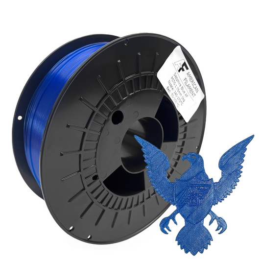 Transparent Saphirblau AF 1,75 mm PCTG Filament Hergestellt in den USA!