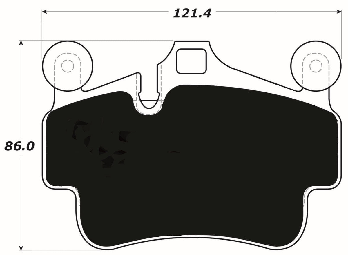 PMB-C Ceramic Pads for Porsche 987 Boxster S (2005-2012) Front — photo 3 of 4