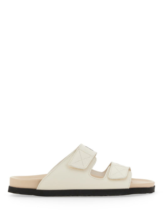 PALM ANGELS Logo Sandals for Men with Rubber Sole - 2 CM Height