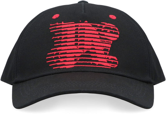 PALM ANGELS Adjustable Baseball Cap with Racing Monogram Detail