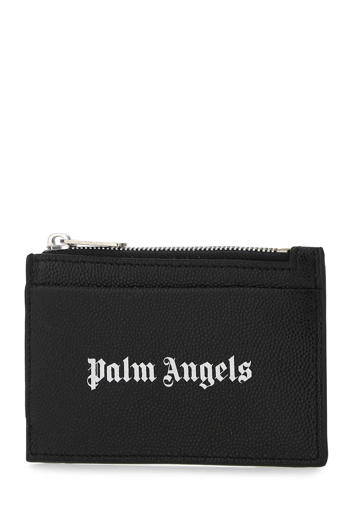 PALM ANGELS Men's Mini Leather Card Holder
