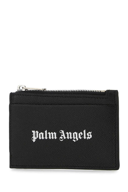 PALM ANGELS Men's Mini Leather Card Holder