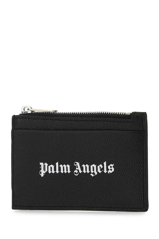PALM ANGELS Men's Mini Leather Card Holder