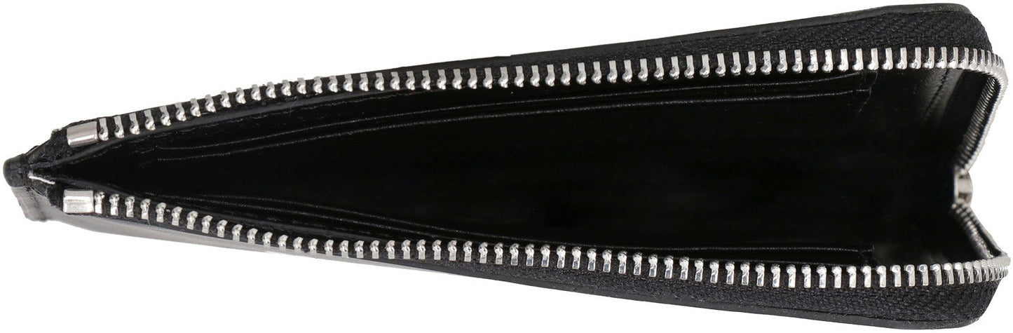 PALM ANGELS Mini Leather Card Holder