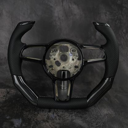 2014-2020 Porsche 911 (991.2) / GT3/GT3RS(991) / 718 Boxster/Cayman (982) / Cayenne (958.2) / Panamera (971) / Macan(95B)  |  Custom Steering Wheel by Exclusive Steering