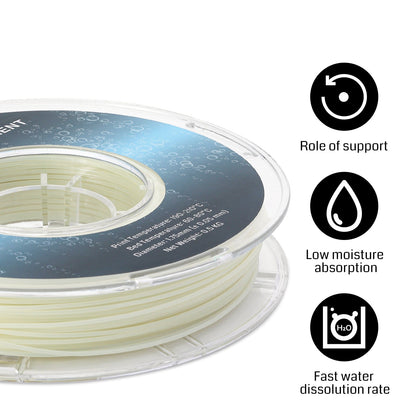 Natural PVA Dissolvable Filament, Water Soluble Support 1.75mm, 0.5kg/1.1lbs, Accuracy +/- 0.05mm — photo 4 of 6