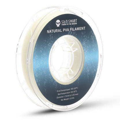 Natural PVA Dissolvable Filament, Water Soluble Support 1.75mm, 0.5kg/1.1lbs, Accuracy +/- 0.05mm — photo 1 of 6