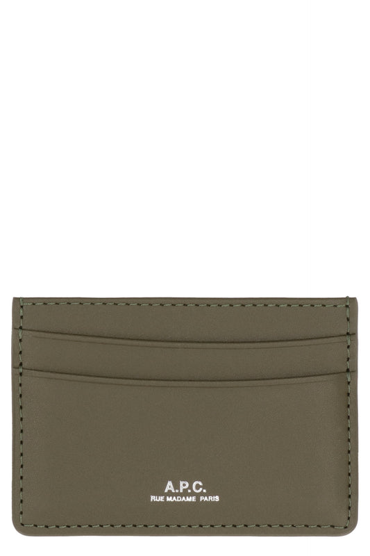 A.P.C. Mini Leather Card Holder with Four Slots