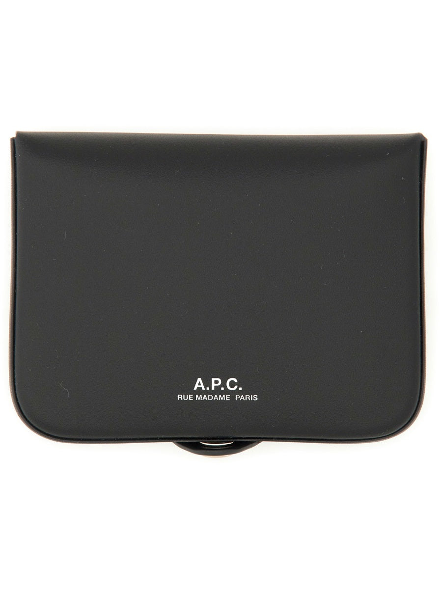 A.P.C. Men's Mini Leather Card Holder