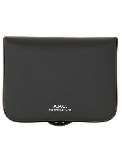 A.P.C. Men's Mini Leather Card Holder