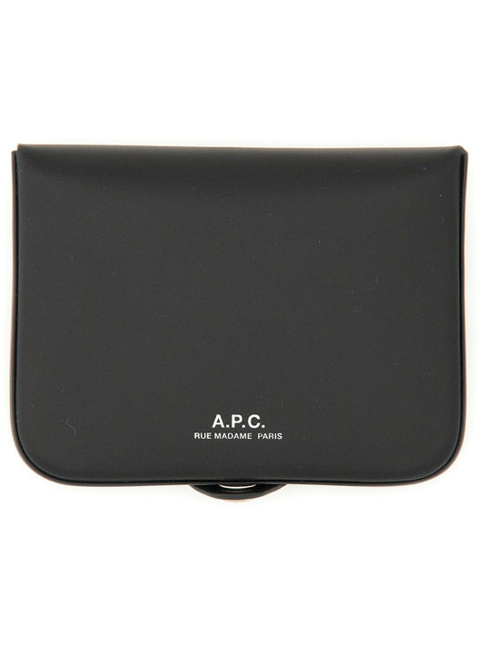 A.P.C. Men's Mini Leather Card Holder