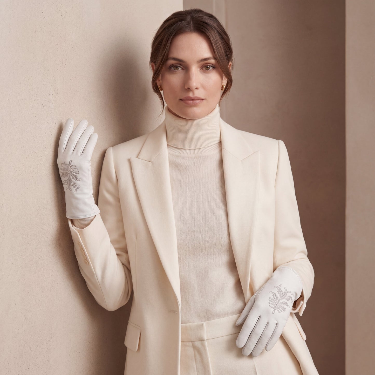 PZ01G (white) – Unlined Italian lambskin embroidered dress gloves — photo 6 of 10